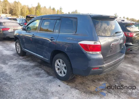 2013 Toyota Highlander Base V6 из США, поврежденный, VIN 5TDBK3EH7DS262975